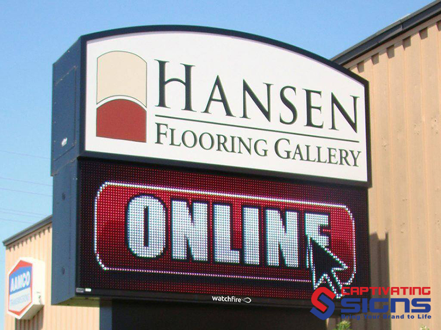 Outdoor Lighted Business Signs