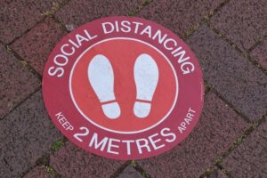 Social distancing signs