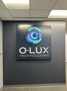 Olux Technologies Lobby Signs