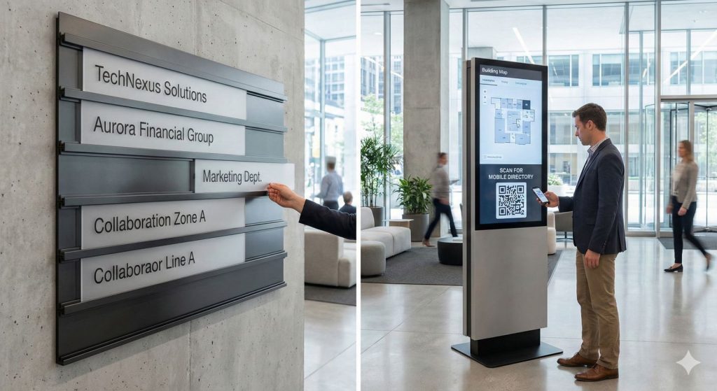 Lobby and Informational Signs