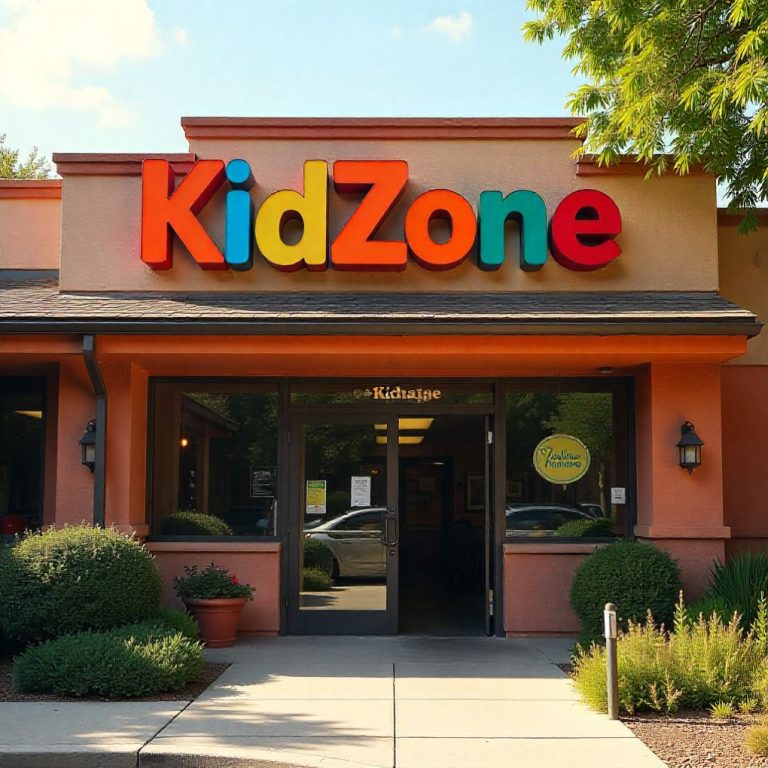 KidZone outdoor channel letter business sign
