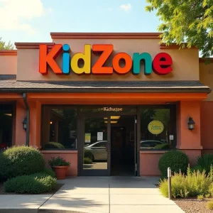 Outdoor Building Signage for Kidzone by Captivating Signs